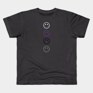 Demisexual Pride Flag Smiley Kids T-Shirt